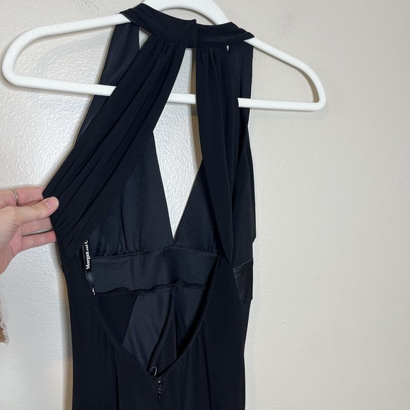 Women's Y2K Black Dress Satin Long Withcy Vampy Whimsigoth Goth Event Wedding S - Picture 7 of 10